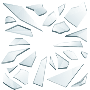 Diverse business breaking through glass ceiling barriers to reach corporate opportunities